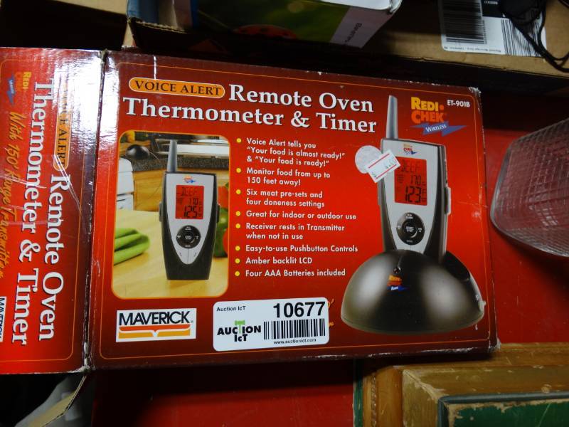 lot 10677 image: Remote Oven Thermometer and Timer