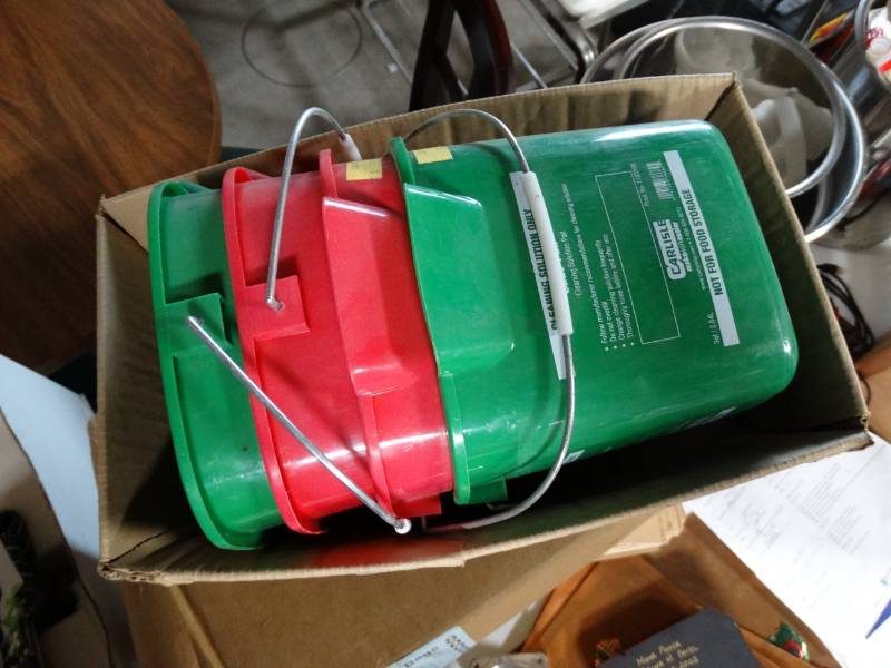 lot 10776 image: Lot of 4 Sanitation Buckets