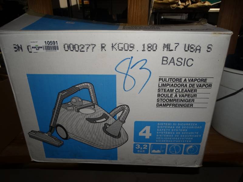 lot 10591 image: New in Box Steam Cleaner