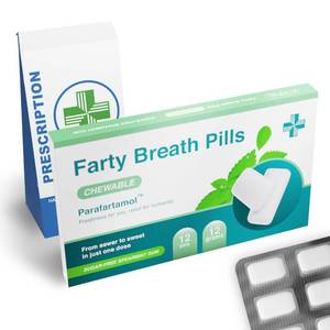 lot 5235 image: Farty Breath Chewing Gum - Funny Gag Gift for Men & Women, Unique Novelty Christmas Gift for Secret Santa & Birthdays, Practical Joke Stocking Stuffer, Rude Joke Present to Punk Boyfriend, Dad
