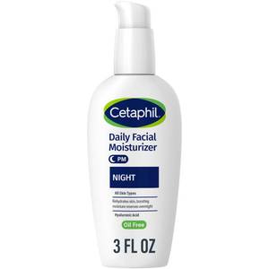 lot 5238 image: Cetaphil Night Moisturizer for Face, Hydrating Facial Moisturizer with Hyaluronic Acid, For All Skin Types, Lightweight and Non-Comedogenic, Dermatologist Recommended for Sensitive Skin, 3oz