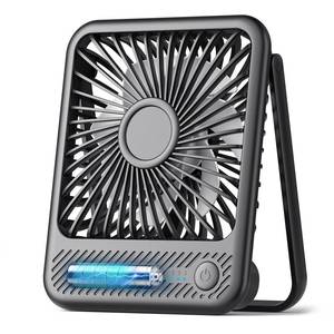 lot 5242 image: Koonie Battery Operated Desk Fan, 5 Small USB Portable Fan with Max. 11h Runtime, Strong Wind, 180° Tilt Folding and 3 Speeds Adjustable, Ultra Quiet for Office Travel Camping Bedroom