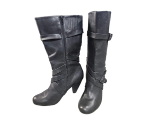 lot 5489 image: BROWN DOLCE by Mojo Moxy Faux Leather Boots for Women (8.5 M)