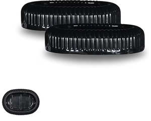 lot 5559 image: 2-Pack Soap Dish Holder Classic Design for Bathroom & Kitchen, Soap Tray for Sink & Shower (2, Black)