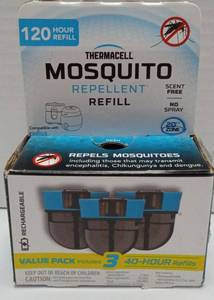 lot 5262 image: Thermacell Mosquito Repellent Refill Pack - 120 Hour Value Pack