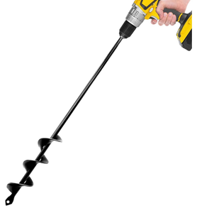 lot 5592 image: Auger Drill Bit for Planting - 1.6 x 16.5 Plant Auger for Cordless Drill - Bulb Planter Tool for Bulbs Planting&Holes Digging - 38 Hex Drive Drill