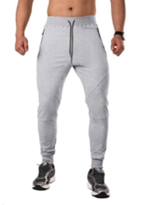 lot 5598 image: MRSISYI Mens Tapered Jogger with Zipper Pockets Slim Fit Sweatpants Athletic Workout Gym Pants Grey