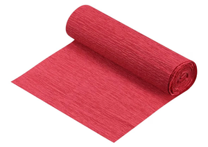 lot 5602 image: MECCANIXITY Crepe Paper Roll 8.2ft Long 5.9 Inch Wide for Wedding Ceremony Various Large Festivals Decoration, Red