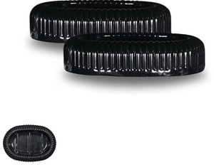 lot 5661 image: 2-Pack Soap Dish Holder - Classic Design for Bathroom & Kitchen, Soap Tray for Sink & Shower (2, Black)