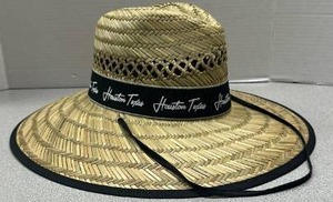 lot 5668 image: Houston Texas Straw Hat with Drawstring
