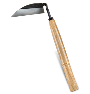 lot 5678 image: Japanese Weeding Sickle Hoe, Gardening Tools, Weed Remover, Hand Weed Cutter, Kama Twisted Scythe with High Carbon Steel Blade for Cutting Grass, Soil loosening, harvesting, Digging