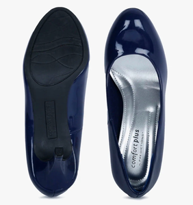 lot 5681 image: COMFORT PLUS by Payless Karmen Heeled Pumps (Size 8)