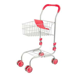 lot 958 image: Hey Play Kids Shopping Cart with Pivoting Front Wheels and Fold-Up Design