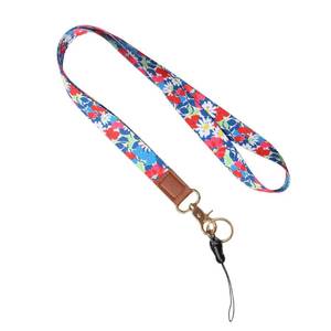 lot 3341 image: Oretgie Neck Lanyard for Keys, Wallets and ID Badge Holders, Cute Cool Lanyard Strap for Men and Women (Blue-pattern, 1)
