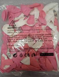 lot 3347 image: Pink and White Party Balloons Pack balloon arch