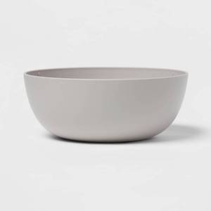 lot 3349 image: 8-Pack Room Essentials Plastic Cereal Bowl, Jet Gray 37oz