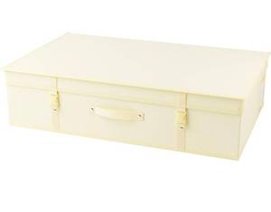 lot 4820 image: HANGERWORLD Large Ivory Wedding Dress Garment Storage Box and Under Bed Storage Travel Carry Case, with Acid Free Tissue Paper