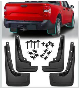 lot 4822 image: No Drill Mud Flaps for Ford Maverick 2022-2025 Accessories Splash Guard Mudflaps Front Rear Mudguard Kit, 4-Piece Set