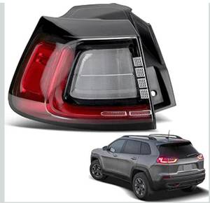 lot 4825 image: LED Tail Lights Compatible with Jeep Cherokee 2019 2020 2021 2022 2023 Rear Brake Taillight Lamp Outer Left Driver Side CH2804119 68275959AF(19-23 Cherokee Left Driver Side)