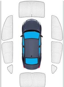 lot 4875 image: KMF 8pcs Thicken Sun Shades for Chevy Malibu 2016-2025 Accessories,Chevrolet Full Car Window Covers Sunshade for Windshield Side Rear, UV Block and Blackout Privacy for Car Camping Outdoor