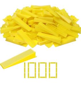 lot 4893 image: Tile Leveling System Wedges, Reusable Leveling Wedges for Tile Tile Wedges 116 Inch, 18 Inch,132 Inch,Spacers for Many Models 1000 Pcs Red Wedges