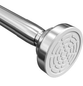 lot 4906 image: Umimile Shower Curtain Rod, 1 Inch Diameter Adjustable Spring Tension Curtain Rod, 304 Stainless Steel Shower Rod for Bathroom, Windows, Never Rust Non-Slip (Stainless Steel, 50-86)