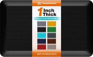 lot 4890 image: tranquilmoments kitchen mats black 2 pack