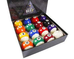 lot 4913 image: JAPER BEES Deluxe Billiard BallPool Ball Set Complete 16balls Regulation Size&Weight Resin Ball