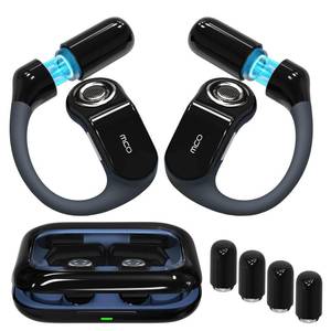 lot 4933 image: OJW Open Ear Headphones, Unlimited Power Earphones with Case & Replaceable Battery, OWS Bluetooth 5.4 Wireless Headphone with Mic, IPX7 Waterproof Headset for Sports, Compatible with iPhone & Android