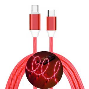lot 4945 image: 3.3FT 60W3A Light up USB C to USB C Cable Fast Charging Cable LED Type C Charger Cord for iPhone 15 Series,MacBook Air,iPad Pro,Pixel,Samsung Galaxy S23S24(Red)