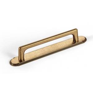 lot 4959 image: Goo-Ki Antique Brass Cabinet Pulls with Backplate,Zinc Alloy Cabinet Handle with 5(128MM) Hole Centers 2 Pack