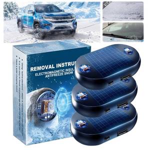 lot 4962 image: 3PCS 2026 New Solar Anti-Freeze Electromagnetic Car Snow Removal Device, Car lnteference Antifreeze Instrument, Defroster for Car Windshield
