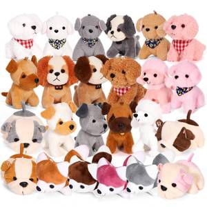 lot 4987 image: Niceup 24PCS Adopt a Puppy Party Favors Kids Mini Plush Dog Non-candy Easter Basket Stuffers Bulk Stuffed Animals Dog Paw Adoption Pet Doll Toys Birthday Party Goodie Bag Fillers Classroom Reward Gift