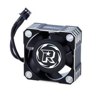 lot 5001 image: 25mm RC Cooling Fan 32000RPM RC Car Fan 8.4V ESC Fan Heat Dissipation for 110, 18, 112 Scale RC Car ESC (Black Silver)