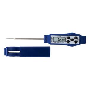 lot 5023 image: Taylor 9877FDA Compact Waterproof Digital Food Thermometer, 2.81 Inch Stem Length with FDA-Recommended 1.5mm Probe, NSF Certified, Blue