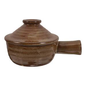 lot 5025 image: Tofficu Ceramic Stew Pot with Lid 3.5 Inch Microwave Safe Stoneware Clay Pot for Cooking Rice Soup and Stew Healthy Home Kitchen Cookware