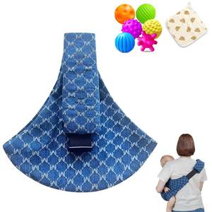 lot 5031 image: Baby Sling Carrier Adjustable Baby Sling 2025 Upgraded Toddler Sling Comfortable Baby Wrap Carriers Ergonomic-Designed, Travel Friendly Carrying 10-45 Lbs Blue