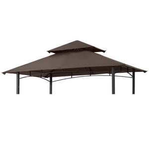 lot 5037 image: MASTERCANOPY Grill Gazebo Replacement Canopy Top for Model L-GG001PST-F (Brown)