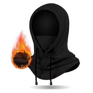 lot 5048 image: Finvizo Winter Balaclava Ski Mask Hood Hats Fleece Balaclava Face Mask Men Women Warm Face Cover for Cold Weather Gear, Black