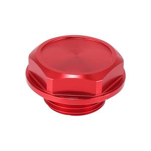 lot 5060 image: X AUTOHAUX Red Aluminum Alloy Gas Engine Oil Filler Cap Plug Cover for Toyota TRD Highlander RAV4 Yaris Camry Corolla Tacoma Land Cruiser