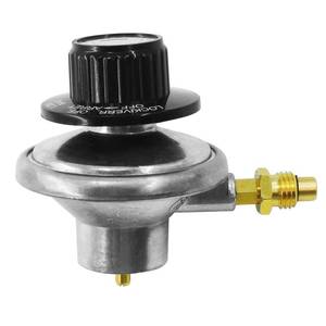 lot 5070 image: MENSI Low Pressure 1 LB Propane Adjustable Regulator with M12X1.5 Male Adaptor Nozzle for Camping Grill