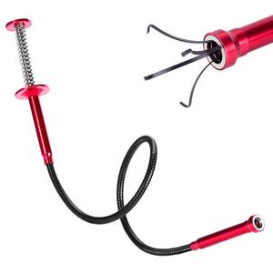 lot 5074 image: Bendable Flexible Magnetic Pickup Tool, 24 Four Claw Grabber Tool, Accurate Pick Up In Narrow Space for Engine BayHome SinkDrainEarringKeysMetal Objects (Magnetic orientation)