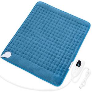 lot 5107 image: Deepsoon Heating Pad,Electric Heating Pads for Back,Neck,Abdomen,Moist Heating Pad for Shoulder,Knee,Arms,Legs,DryMoist Heat & Auto Shut Off,Christmas Gifts for Men and Women,Blue,24x20 Inch