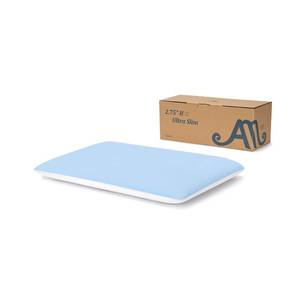 lot 5113 image: AM AEROMAX 2.75 Inches Standard Size Hyper Slim Memory Foam Pillow for Stomach and Back Sleepers - Thin, Flat Design for Cervical Neck Alignment and Deeper Sleep.