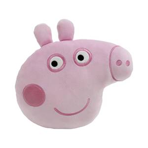 lot 5133 image: Northwest Peppa Pig Peppa Smiles Cloud Pillow 12 Plush Kids Stuffed Toy, Cartoon Character, Bedroom Decor, Gift for Girls &amp Boys