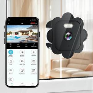 lot 5153 image: 2.5K Window Camera,2.4GHz & 5GHz WiFi Indoor Cameras for Home Security with Full Color Night Vision,247 Recording,Motion Detection,Compatible with Alexa,2-Way Audio, Siren, Easy & Quick Installation