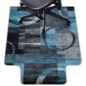 lot 5211 image: Office Chair Mat for Hardwood Floor & Tile Floor,36X 48 Heavy Duty Desk Chair Mat for Hard Floors, Under Desk Rug for Rolling Computer Chair,Anti Slip,Low Pile Carpet Protector-Convex Geo Blue Gray