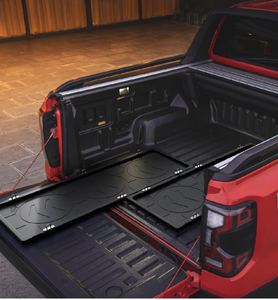 lot 16489 image: LECARDIO Heavy Duty Slide-Out Truck Bed Cargo Tray,Pull-Out Storage Organizer for Pickup Trucks,Fits 55 Beds & Longer - Retail $199