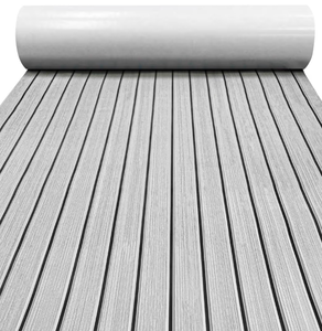 lot 16523 image: EVA Foam Boat Decking 94.5 x 94.5 Self-Adhesive Non-Slip 6mm Camo Marine Deck for Yacht Jet Ski Kayak Fishing - Retail $199