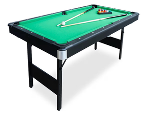 lot 16576 image: Seydrey 6 Ft Portable Foldable Pool Table with All Accessories �� No Assembly Billiards Table for Home, Game Room, Apartment - Retail $399